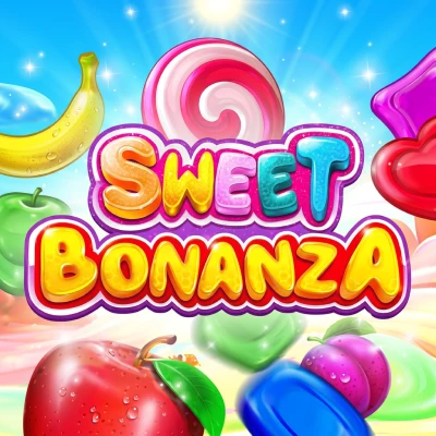 Sweet Bonanza online slot game tile available at Silver Oak Casino Canada