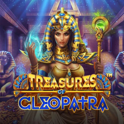 Treasures of Cleopatra Egyptian slot tile at Silver Oak Casino